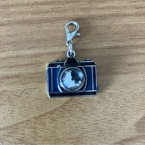 Silver and Black Camera Charm
